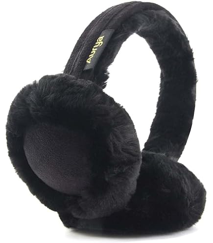 Rex Chinchilla Earmuffs W/Fur on Band at Amazon Women's Clothing
